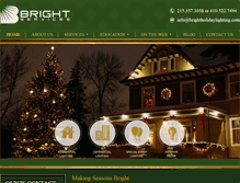Tablet Screenshot of brightholidaylighting.com